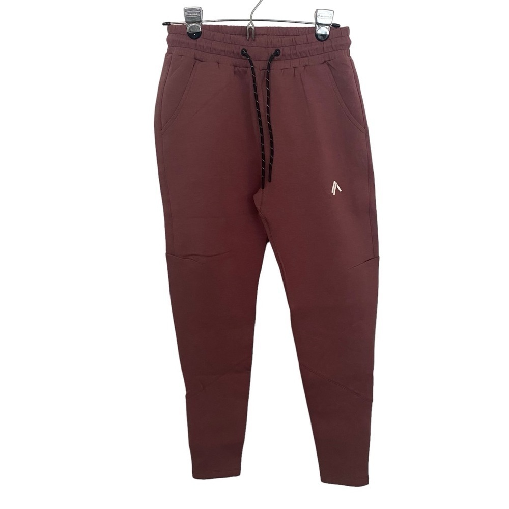 NWT Alphalete Women’s Mauve ELMTS Relaxed Cuff Zip Jogger Pants Sz Small